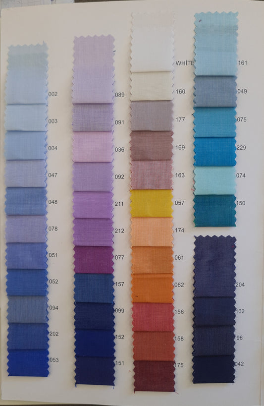 Paleta Culori Pentru 90% Bumbac 10% Poliester